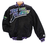 1998-99 Scott McClain Tampa Bay Devil Rays Game Worn Quilted Jacket (MEARS LOA/Team LOA)