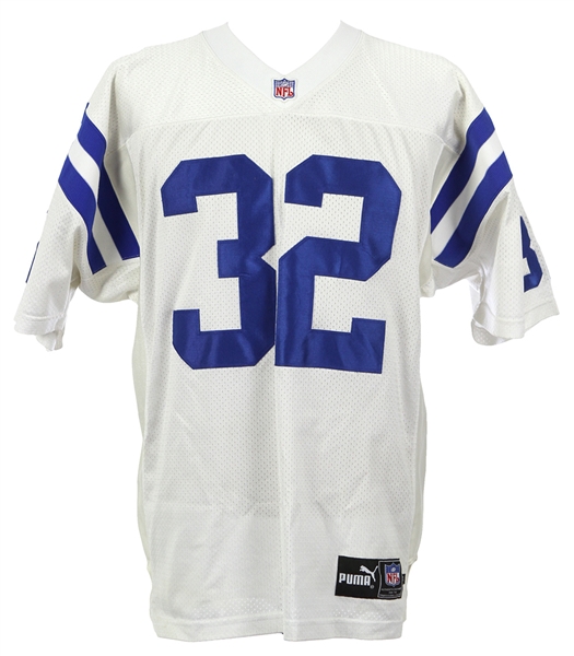1999 Edgerrin James Indianapolis Colts White Jersey (MEARS LOA)