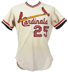 1974 St. Louis Cardinals #25 Minor League Game Worn Home Jersey (MEARS LOA)
