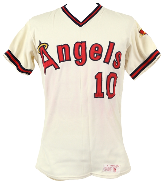 1980’s  #10 California Angels Game Worn Home Jersey (MEARS LOA)