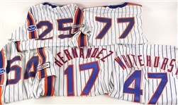 1980s-90s New York Mets Hyannis Mets Cape Cod League Game Worn Jersey Collection - Lot of 5 (MEARS LOA)