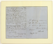 1861 Abraham Lincoln 16th President of the United States Signed Letter (JSA)