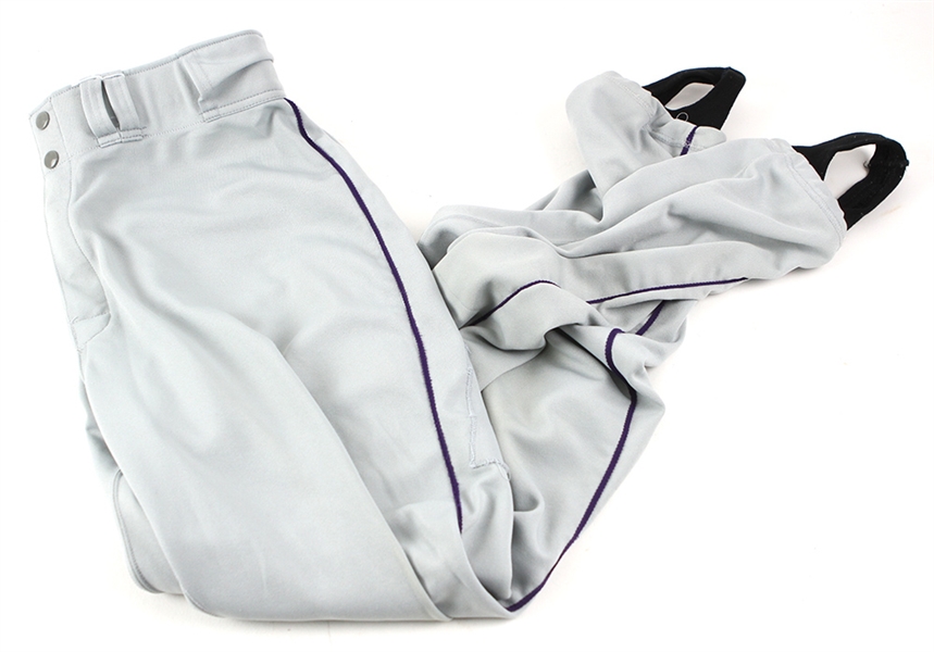 1997 Andres Galarraga Colorado Rockies Signed Game Worn Road Pants (MEARS LOA/JSA/Team LOA)