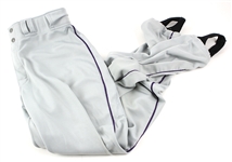 1997 Andres Galarraga Colorado Rockies Signed Game Worn Road Pants (MEARS LOA/JSA/Team LOA)