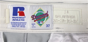 1997 Andres Galarraga Colorado Rockies Signed Game Worn Road Pants (MEARS LOA/JSA/Team LOA)