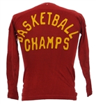 1920's-30's 198th AAA Basketball Champs Game Worn Sweater (MEARS LOA)
