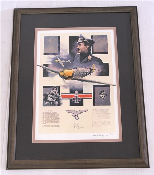 "Adolf Galland" 21"x27" Framed Print, #134/1500 (John Armitage Collection)
