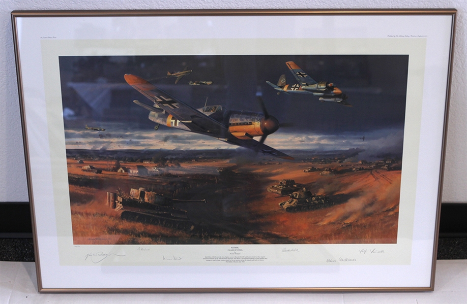 "Kursk Clash of Steel" 24"x34" Framed Print, #109/150 (Jack Armitage Collection)