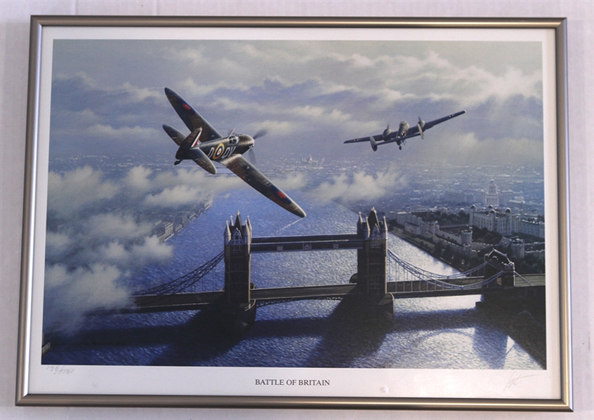 "Battle of Britain" 12"x17" Framed Print, #188/4750 (Jack Armitage Collection)