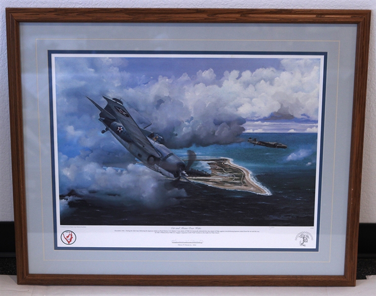 "Cat and Mouse over Wake" 27"x33" Framed Print, #7/100 (Jack Armitage Collection)