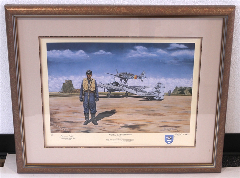 "Wielding the Iron Hammer" 25"x30" Framed Print, #172/1000 (Jack Armitage Collection)
