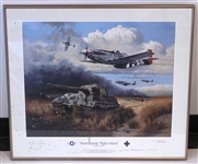 "Normandy Tiger Hunt" 24"x28" Framed Print, #290/1250 (Jack Armitage Collection)