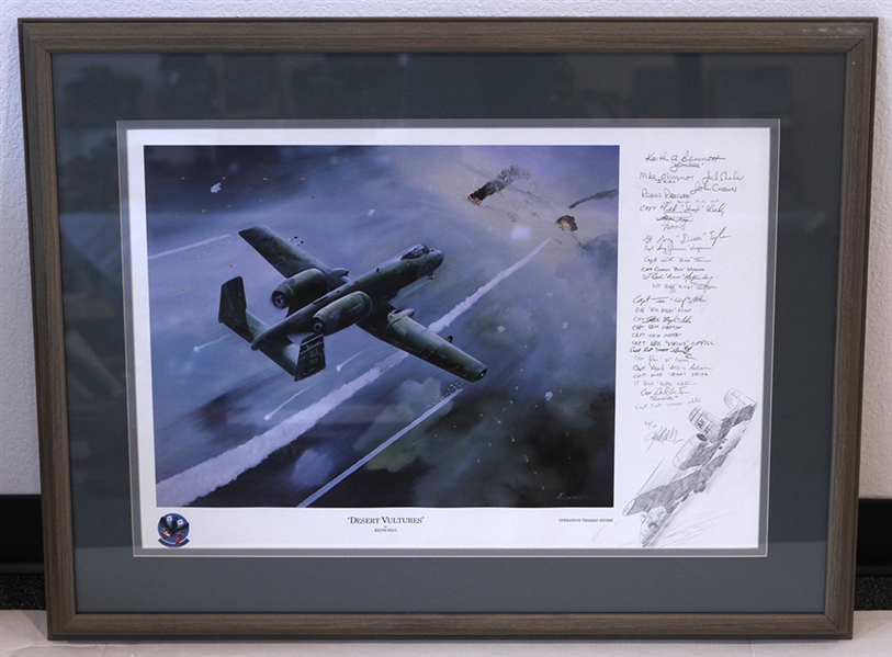"Desert Vultures" 27"x35" Framed Print, #30/50 (Jack Armitage Collection)