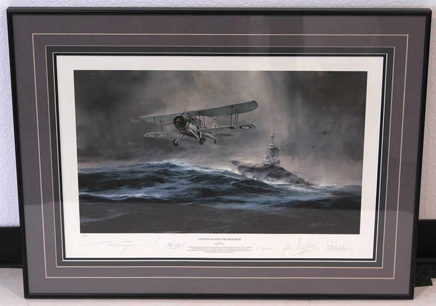 "Launch Against the Bismarck" 22"x29" Framed Print, #285/500 (Jack Armitage Collection)