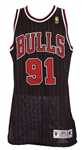 1996-97 Dennis Rodman Chicago Bulls Signed Alternate Jersey (MEARS LOA/JSA)