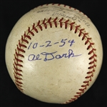 1954 Willie Mays Al Dark New York Giants Signed ONL Giles Baseball (JSA)