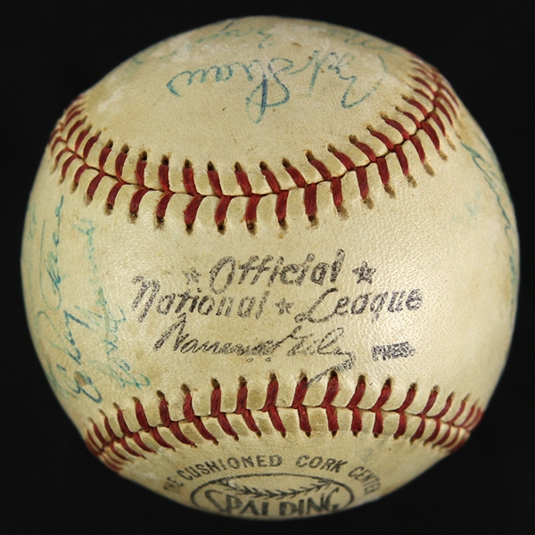 1958-62 Multi Signed ONL Giles Baseball w/ 20 Signatures Including Roger Maris, Ernie Banks, Gil Hodges & More (JSA)