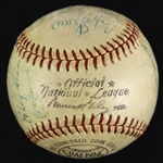 1958-62 Multi Signed ONL Giles Baseball w/ 20 Signatures Including Roger Maris, Ernie Banks, Gil Hodges & More (JSA)