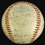 1958-62 Multi Signed ONL Giles Baseball w/ 20 Signatures Including Roger Maris, Ernie Banks, Gil Hodges & More (JSA)