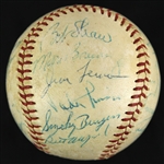 1958-62 Multi Signed ONL Giles Baseball w/ 20 Signatures Including Roger Maris, Ernie Banks, Gil Hodges & More (JSA)