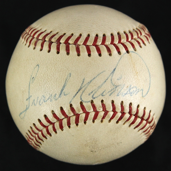 1966-69 Frank Robinson Baltimore Orioles Signed OAL Cronin Baseball (JSA)