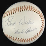 1976 Hank Aaron Milwaukee Brewers Signed OAL MacPhail Baseball (PSA/DNA)