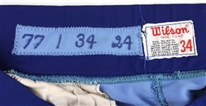1977 Jerry Morales Chicago Cubs Game Worn Road Uniform Pants (MEARS LOA)