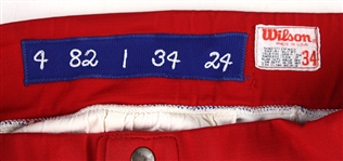 1982 Lee Elia Chicago Cubs Game Worn Road Uniform Pants (MEARS LOA)