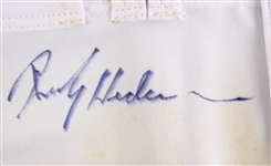 1999 Rickey Henderson New York Mets Signed Game Worn Home Uniform Pants (MEARS LOA/JSA)