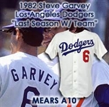 1982 Steve Garvey Los Angeles Dodgers Game Worn Home Jersey (MEARS A10)