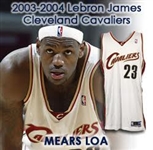 2003-04 LeBron James Cleveland Cavaliers Home Jersey (MEARS LOA)