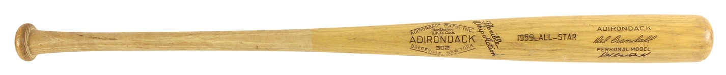 1959 Del Crandall Milwaukee Braves Signed Adirondack Professional Model All Star Game Bat (MEARS LOA/JSA)