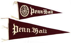 1906 Penn Hall Junior College and Preparatory School Pennant Collection (2)