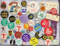Massive Collection of 150+ Pinback Buttons (Political, Sports, Social Causes, Advertising)