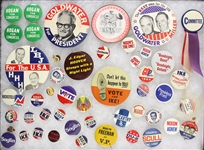 Massive Collection of 150+ Pinback Buttons (Political, Sports, Social Causes, Advertising)
