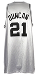 2003-04 Tim Duncan San Antonio Spurs Alternate Jersey (MEARS LOA)
