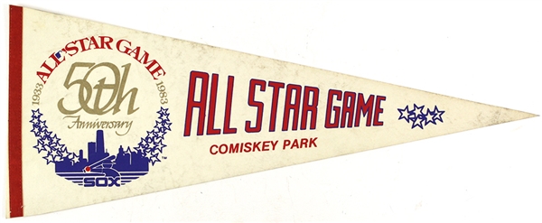 1983 MLB All Star Game 50th Anniversary Comiskey Park 30" Full Size Pennant