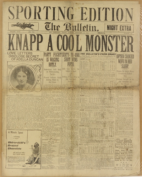 1880s-1970s Boxing Americana Memorabilia Collection - Lot of 3 w/ Frazier vs. Ali Closed Circuit Broadside & More 