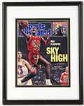 1988 Michael Jordan Chicago Bulls Signed 12" x 15" Framed Sports Illustrated Magazine (JSA)