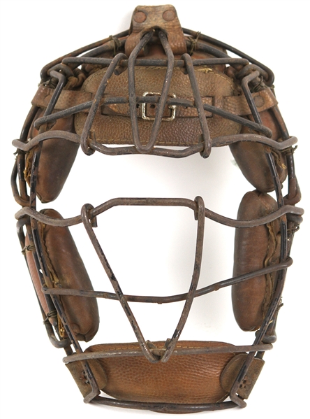 1900s circa Game Worn Catchers Mask (MERS LOA) Displayed at Yogi Berra Museum