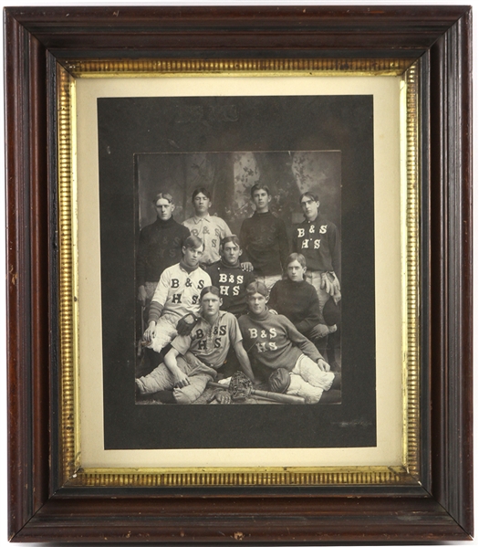 1903 Brasher & Stockholm High School 14" x 16" Framed Studio Photo