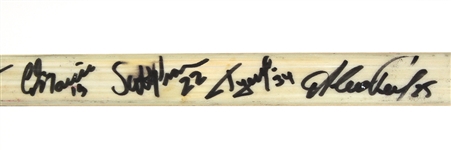 1980's-90's Game Used/Signed Hockey Stick Collection - Lot of 3 w/ Denis Savard, Jerome Dupont & 1997-98 Turner Cup Champion Chicago Wolves (MEARS LOA/JSA)