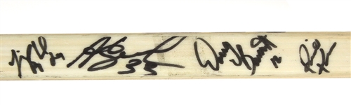 1980's-90's Game Used/Signed Hockey Stick Collection - Lot of 3 w/ Denis Savard, Jerome Dupont & 1997-98 Turner Cup Champion Chicago Wolves (MEARS LOA/JSA)