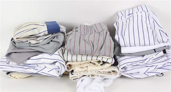 1985-2008 Game Worn Baseball Uniform Pants Collection - Lot of 32 w/ Miguel Tejada, Ken Caminiti, Bret Boone & More
