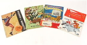 1938-57 Wisconsin Badgers Marquette Golden Avalanche Camp Randall Stadium Football Programs - Lot of 4 