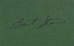 1997 Green Bay Packer New England Patriots Super Bowl XXXI Program & Bart Starr Signed Football Cut - Lot of 2 (JSA)
