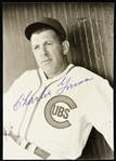 1944-49 Charlie Grimm Chicago Cubs Signed 4.5" x 6.5" Photo (JSA)