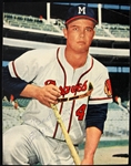 1950s Eddie Mathews Milwaukee Braves Signed 7" x 9" Magazine Page (JSA)