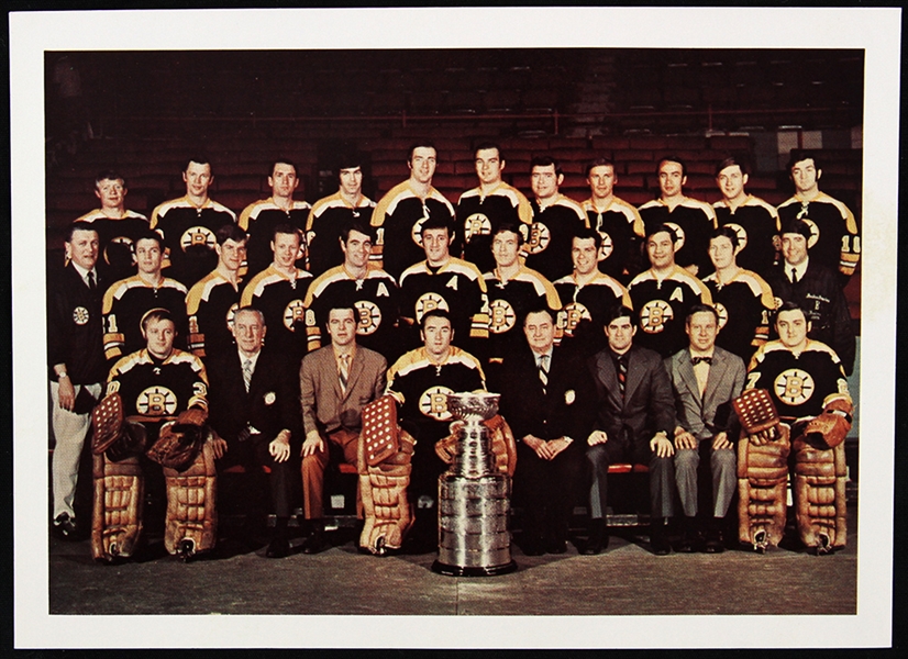 1970-72 Boston Bruins Stanley Cup Champions 5.5" x 7.5" Team Photo - Lot of 11