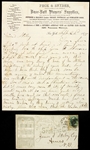 1875 Andrew Peck Peck & Snyder Baseball Players Supplies Signed Correspondence 